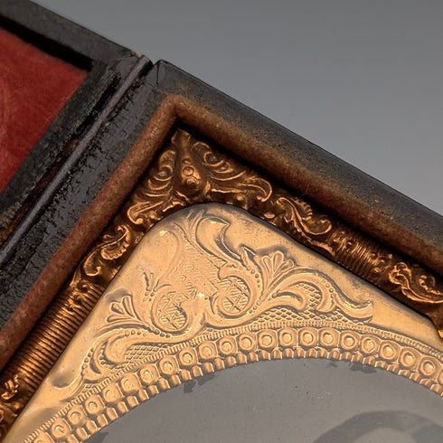 英国アンティーク ケース入り アンブロタイプ ペア